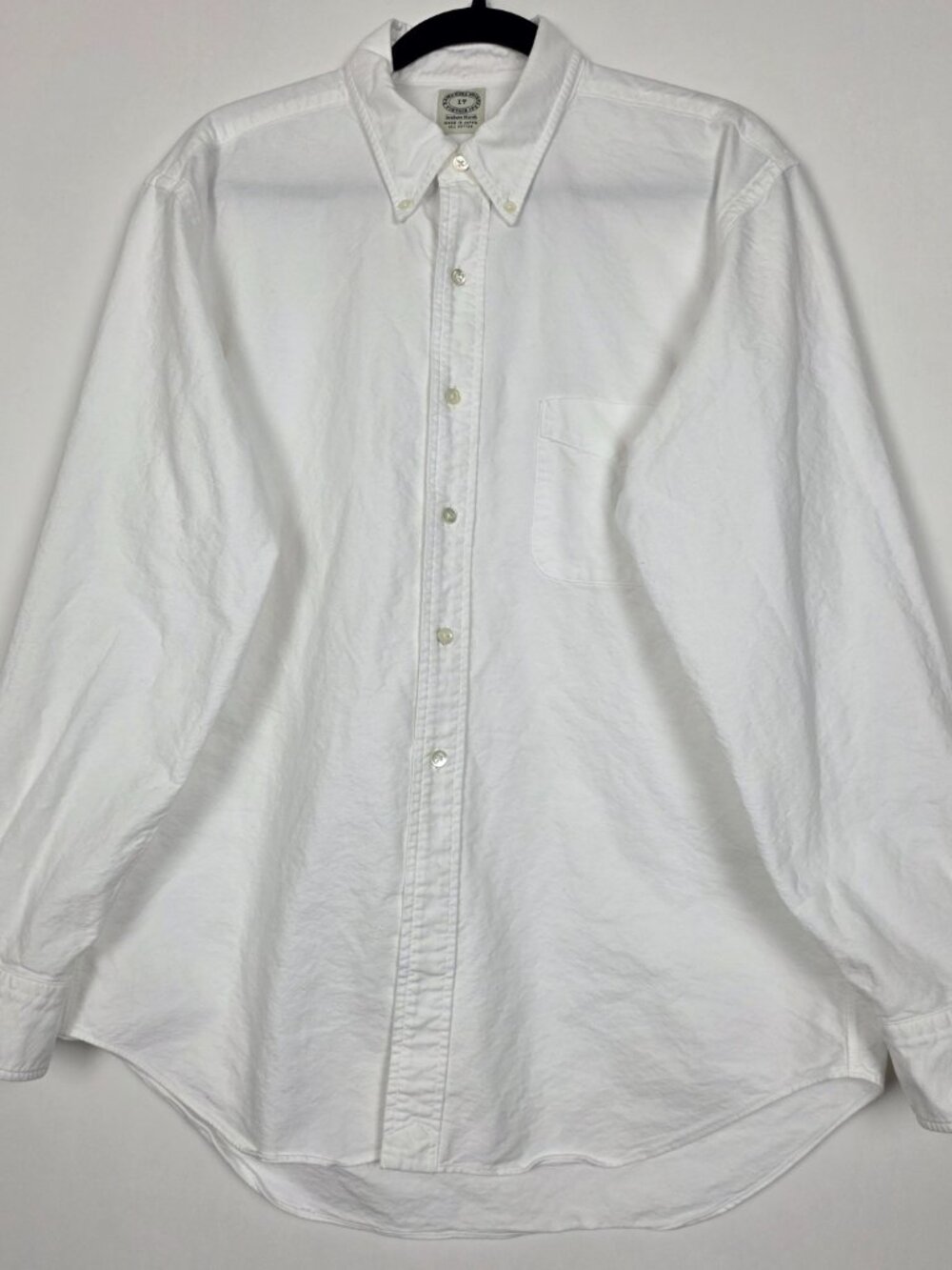 Kamakura Shirts Vintage Ivy Graham Marsh OCBD Oxford Mens 17 White Button Shirt